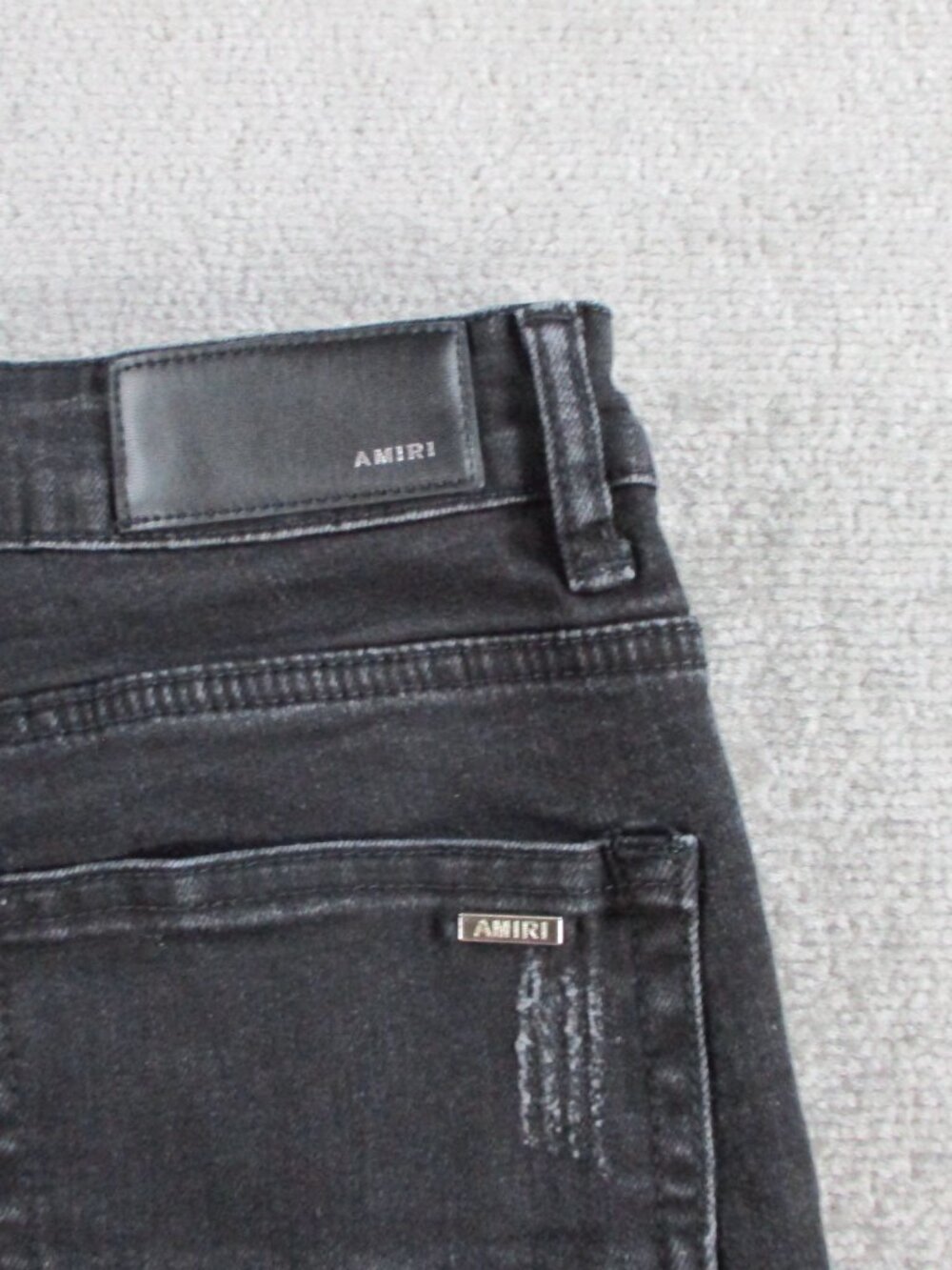 Mens Skinny Cobra Snake Jeans Size 28 Black Denim Distressed Embroidered Stretch - Picture 6 of 15